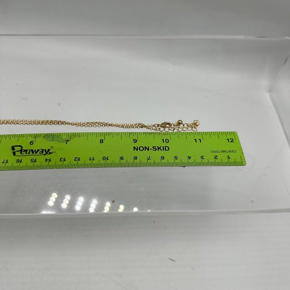 Avon Necklace Purple Rose Pendant Rhinestone Gold Tone Fashion Accessory - Picture 8 of 9